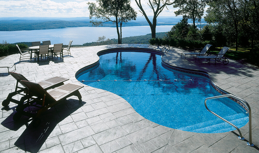 Pool installation smith mountain lake
